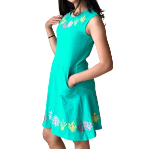 Coral Reef Embroidery Kids Dress [FINAL SALE]