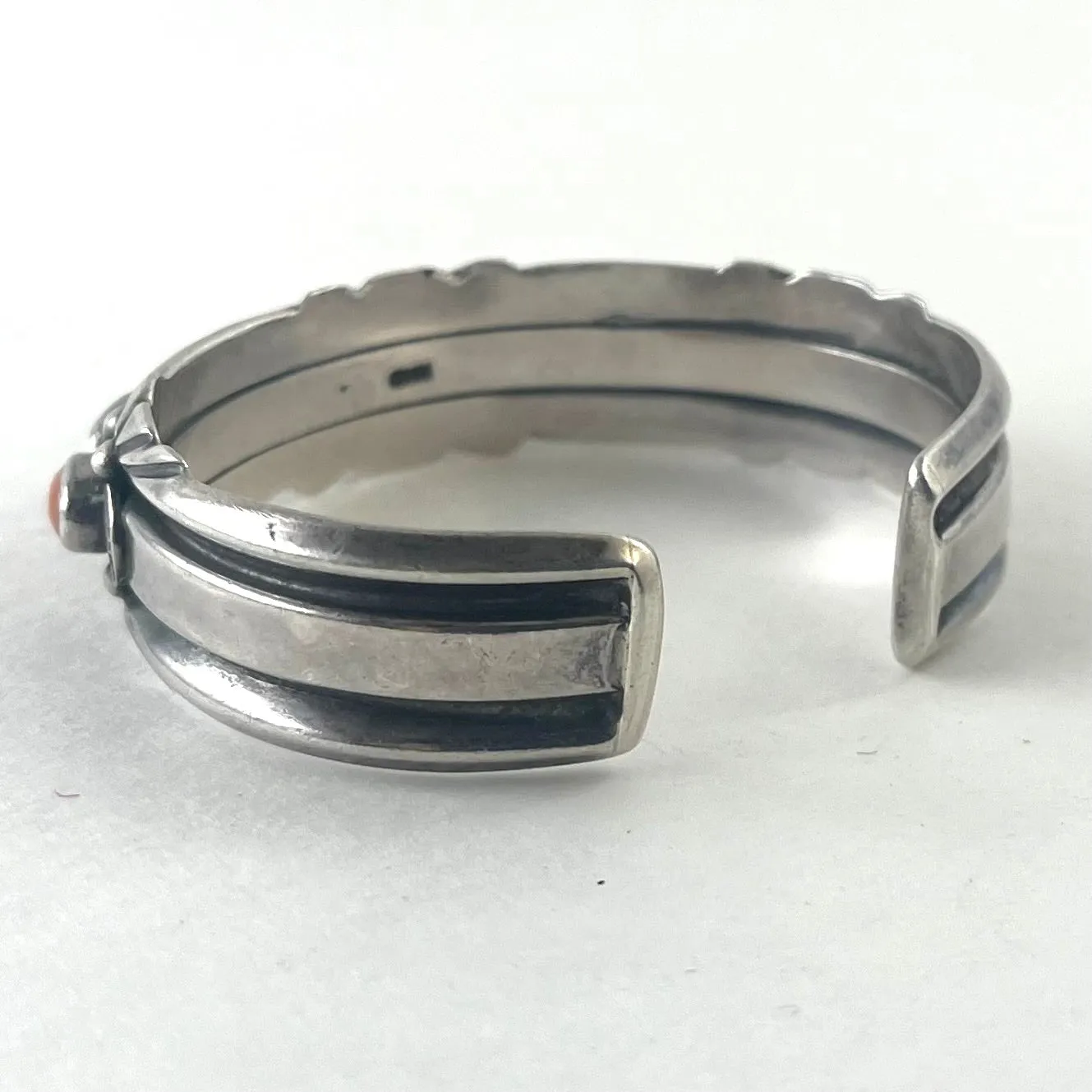 Coral Row Bracelet<br>By Harry H. Begay