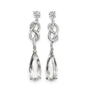 Diamond Infinity Knot Earrings Jackets