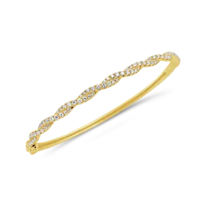 Diamond Twist Bangle