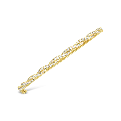 Diamond Twist Bangle