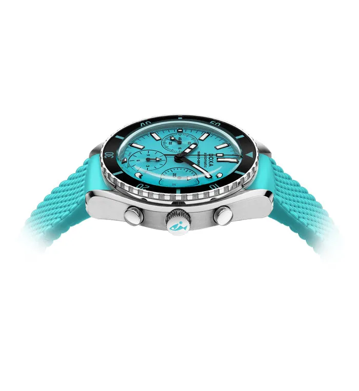 DOXA Sub 200 C-Graph Aquamarine Rubber - 798.10.241.10