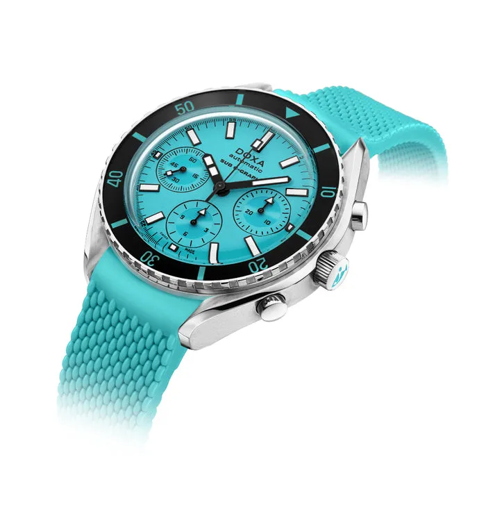 DOXA Sub 200 C-Graph Aquamarine Rubber - 798.10.241.10