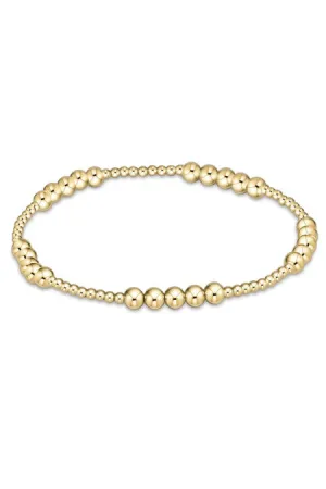 E Newton Classic Blissful Pattern Pattern 2mm Bead Bracelet 4mm