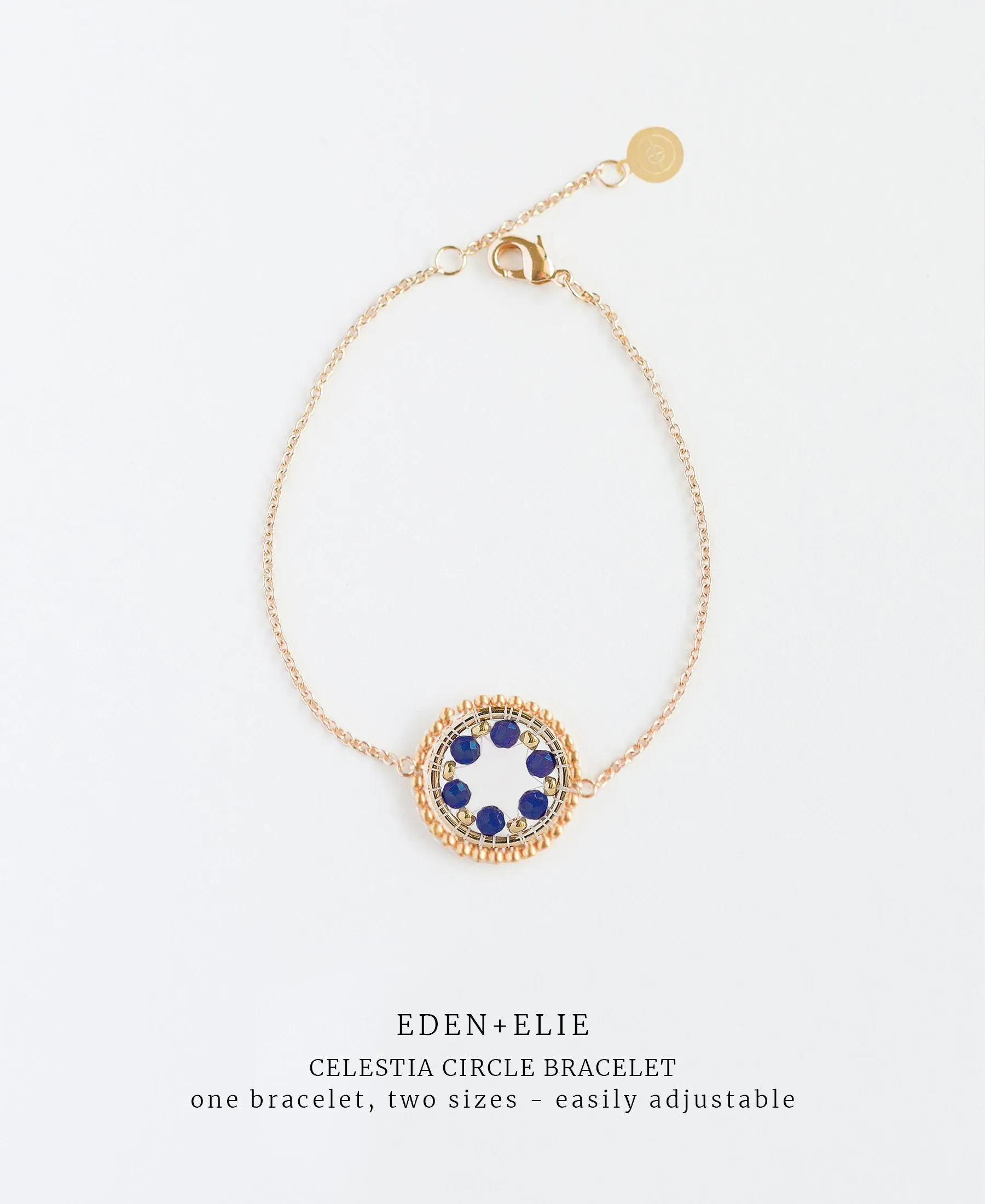 EDEN   ELIE Celestia Circle Bracelet - Lapis Lazuli