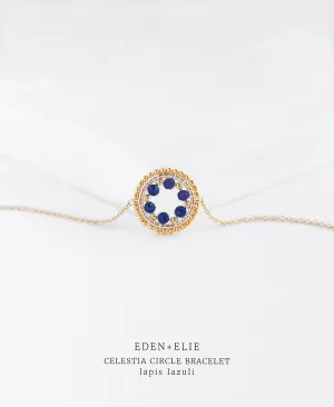 EDEN   ELIE Celestia Circle Bracelet - Lapis Lazuli