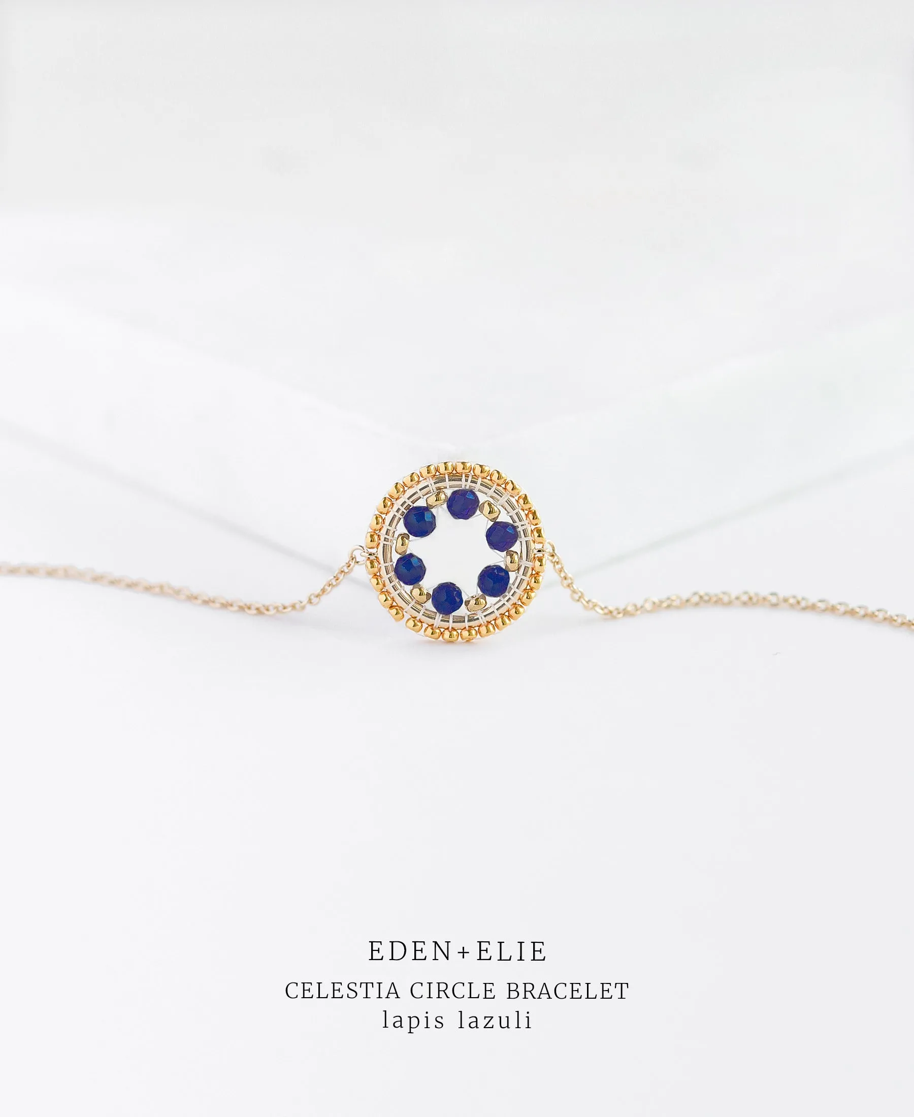 EDEN   ELIE Celestia Circle Bracelet - Lapis Lazuli