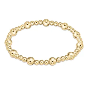 Enewton Extends Classic Sincerity Pattern 6MM Bead Bracelet-Gold