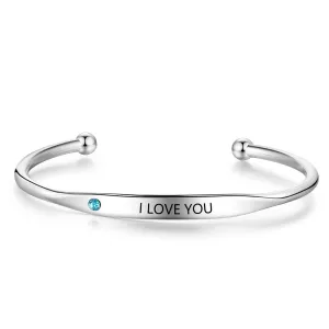 Engraved Name Stainless Steel Bracelet