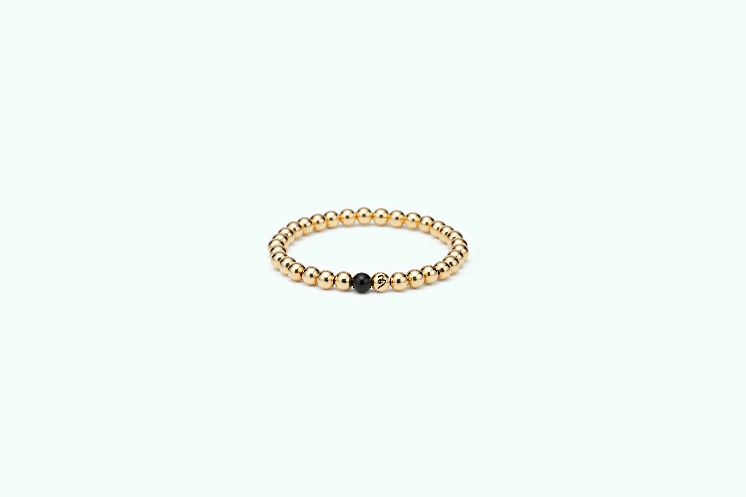 Essential Black Onyx Ball Bracelet 5mm