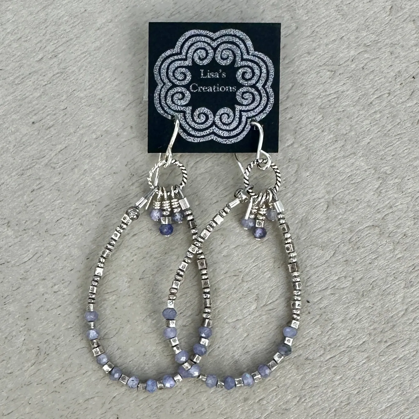 Gemstone Hoop Earrings