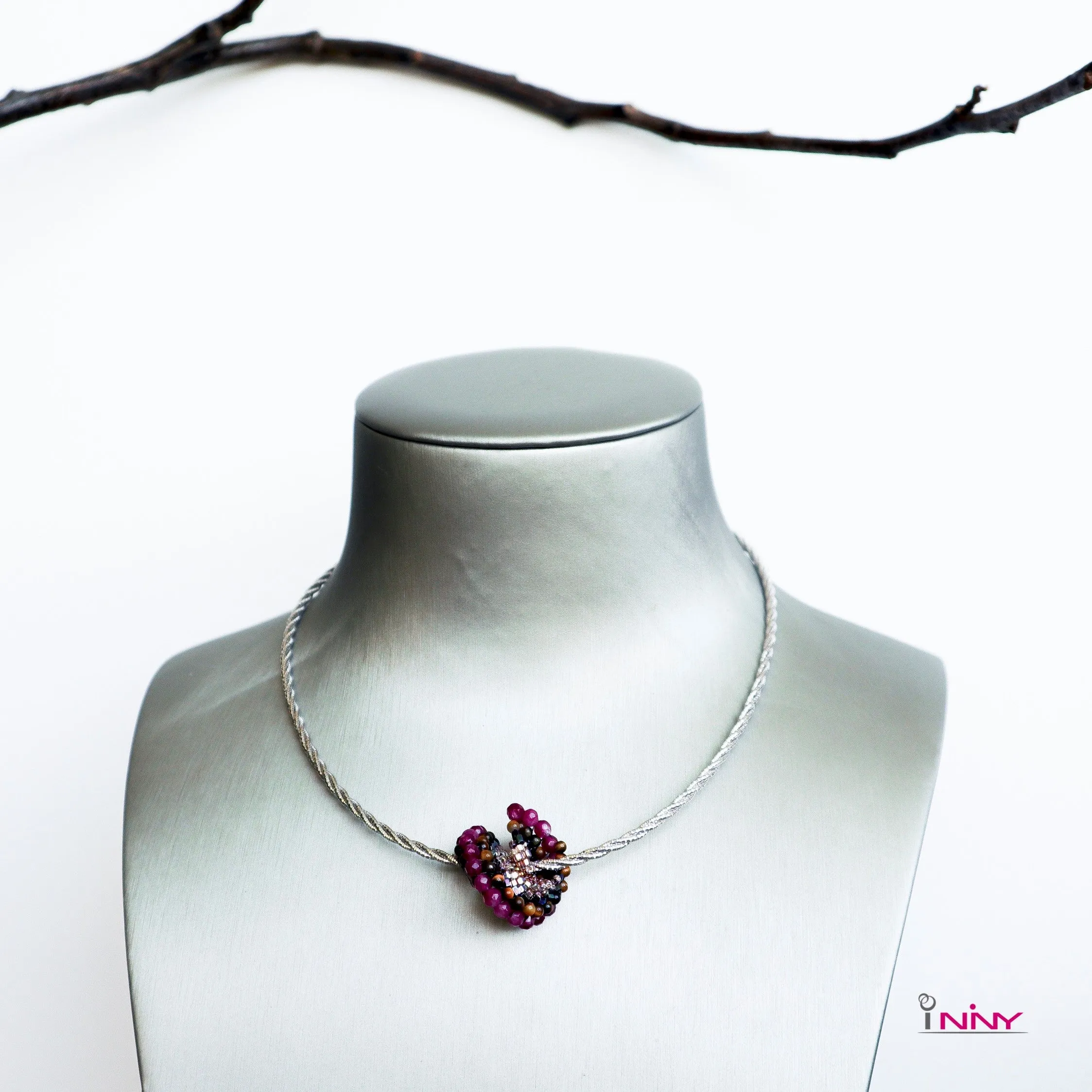 Gemstone Swirl Pendant