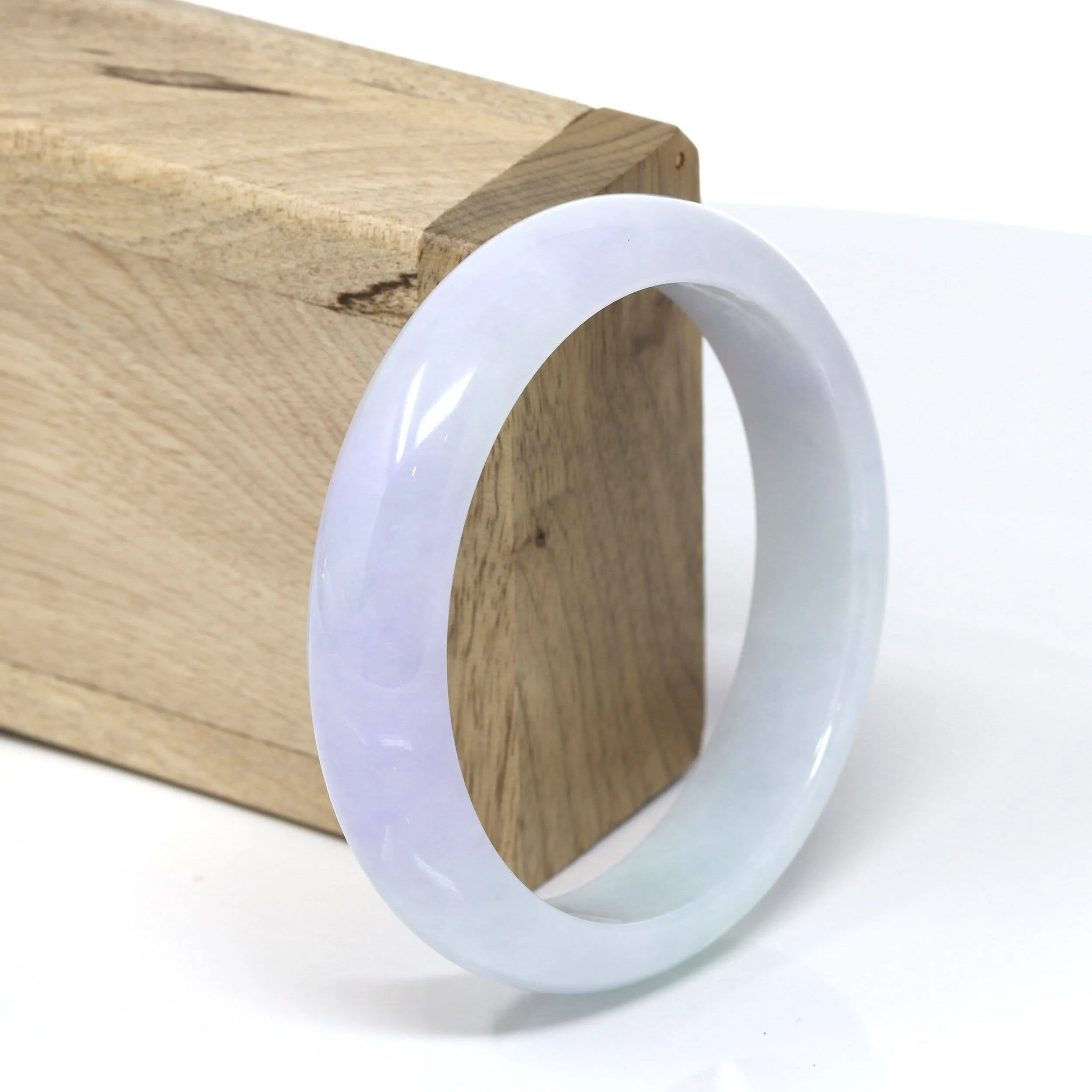 Genuine Burmese Jadeite Jade Bangle Bracelet (58.01mm) #539