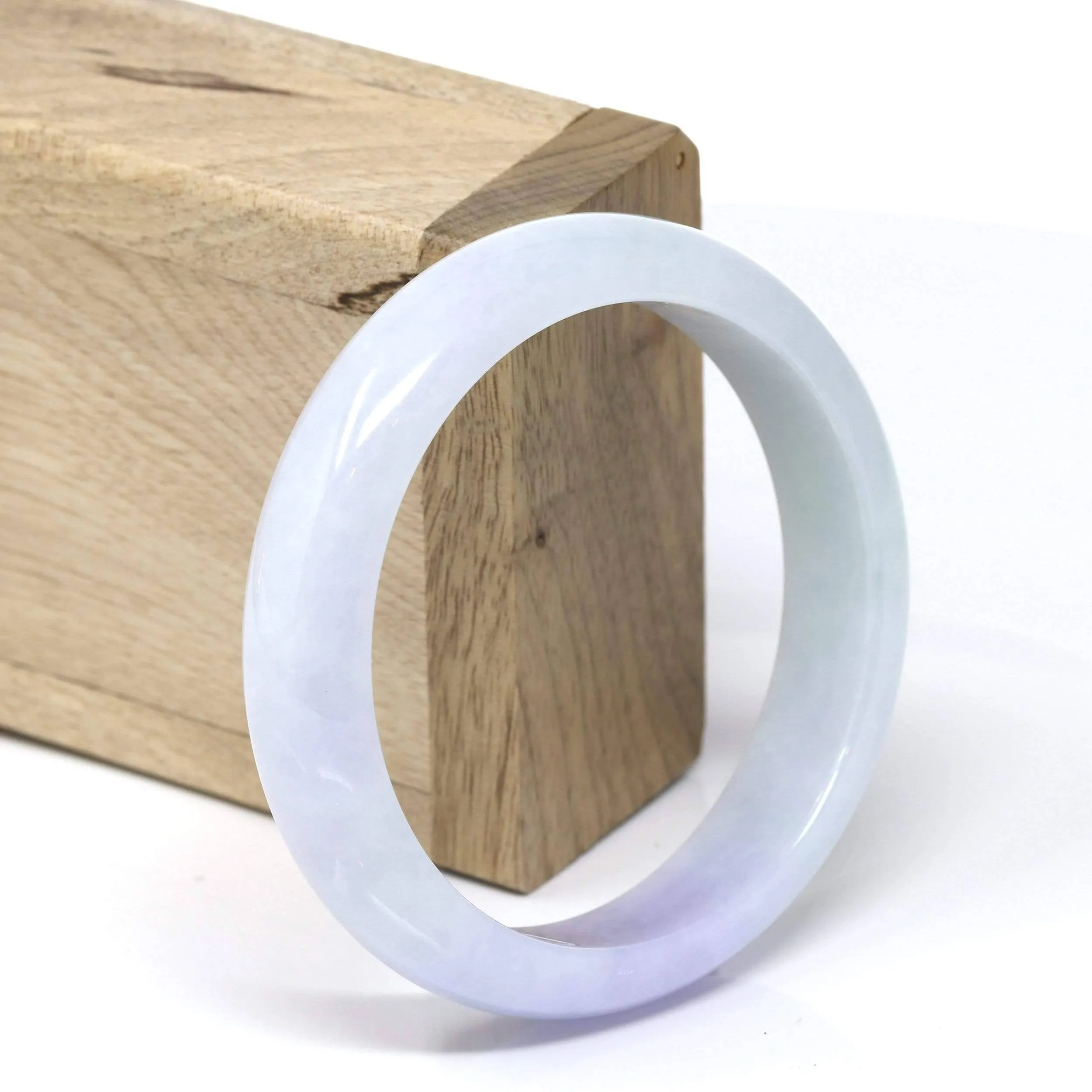 Genuine Burmese Jadeite Jade Bangle Bracelet (58.01mm) #539