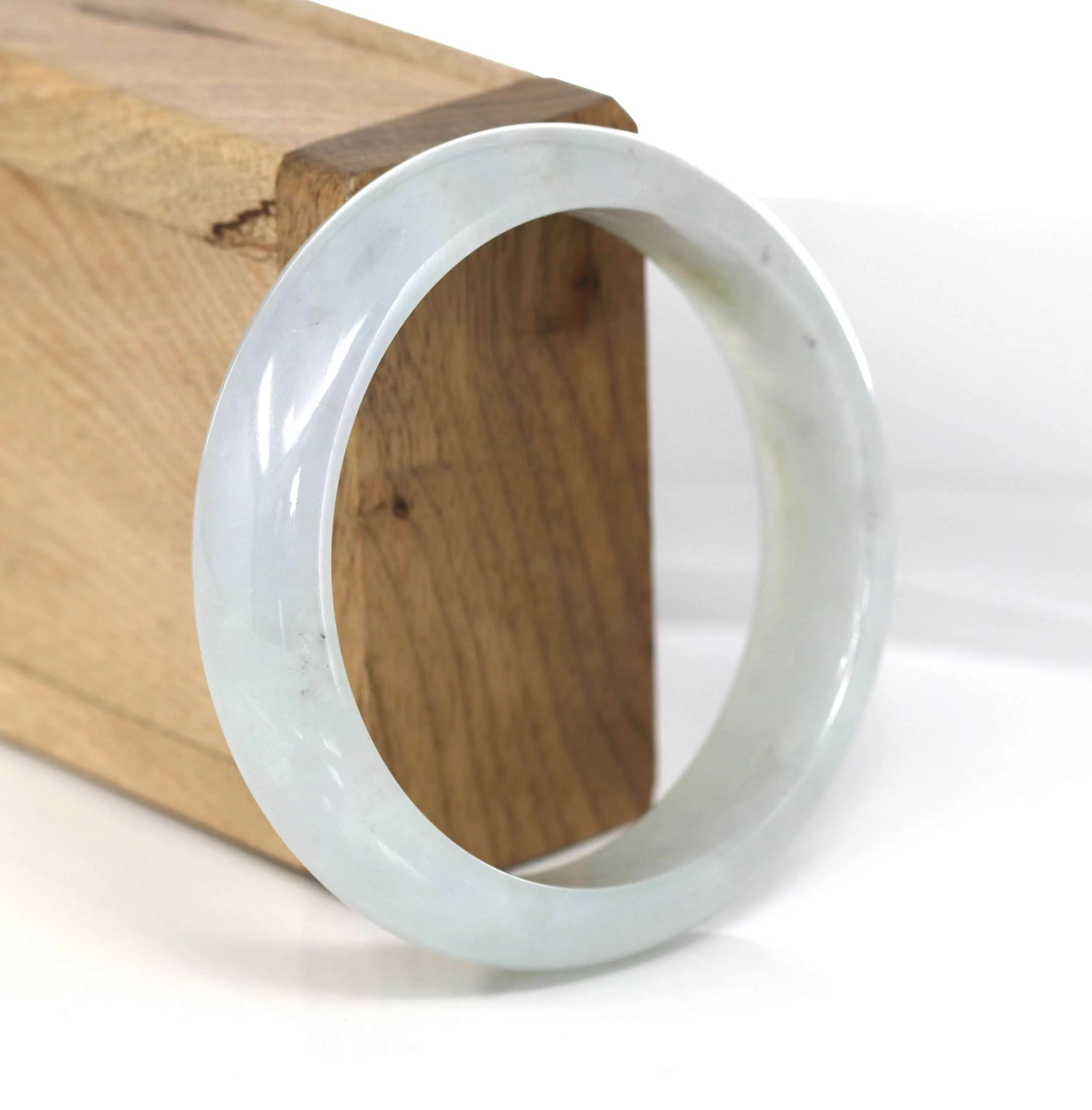 Genuine Burmese Lavender Jadeite Jade Bangle Bracelet (57.55 mm) #479