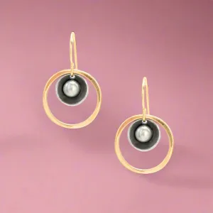 Gold Pearl Earrings