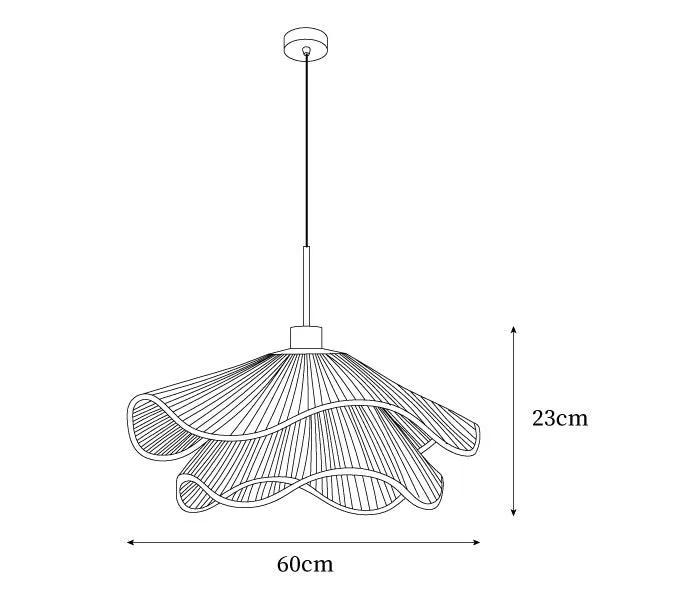 Handmade Straw Hat Pendant Lamp