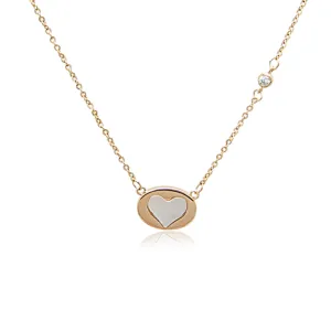 Heart Mother of Pearl Necklace