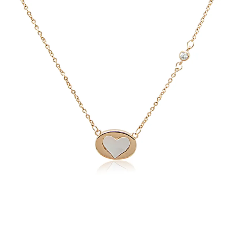 Heart Mother of Pearl Necklace