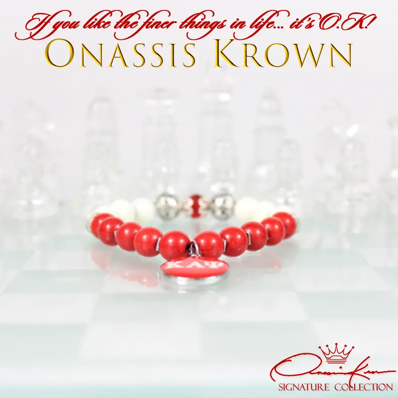 Kappa Greek Letter Bead Bracelet