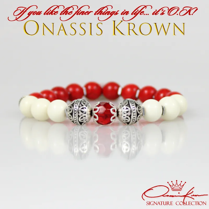 Kappa Greek Letter Bead Bracelet