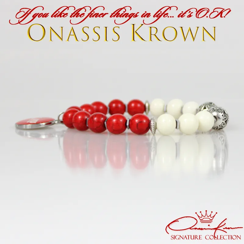 Kappa Greek Letter Bead Bracelet