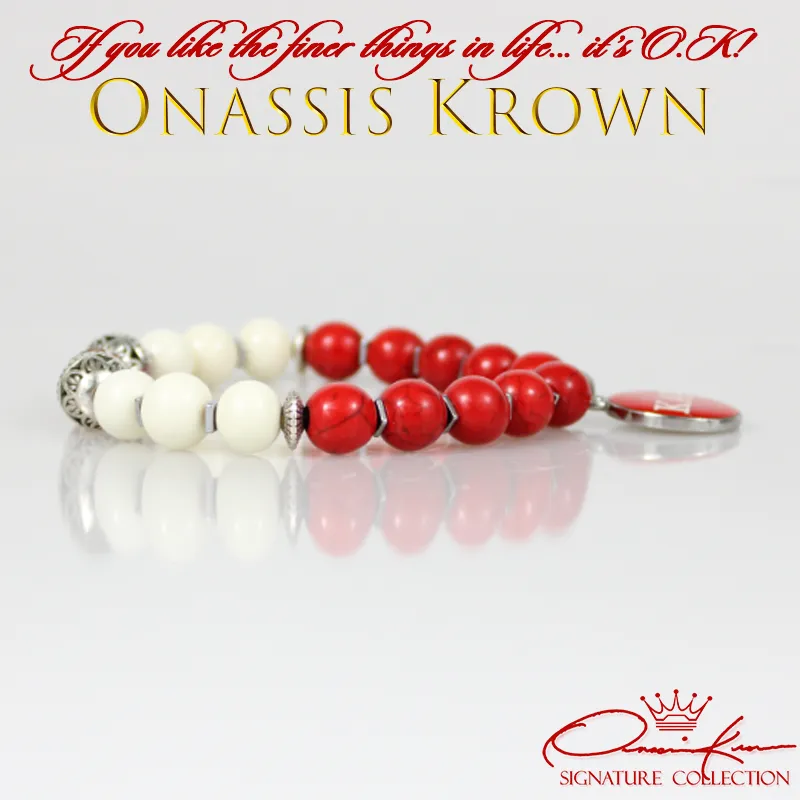 Kappa Greek Letter Bead Bracelet