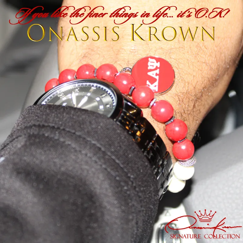 Kappa Greek Letter Bead Bracelet