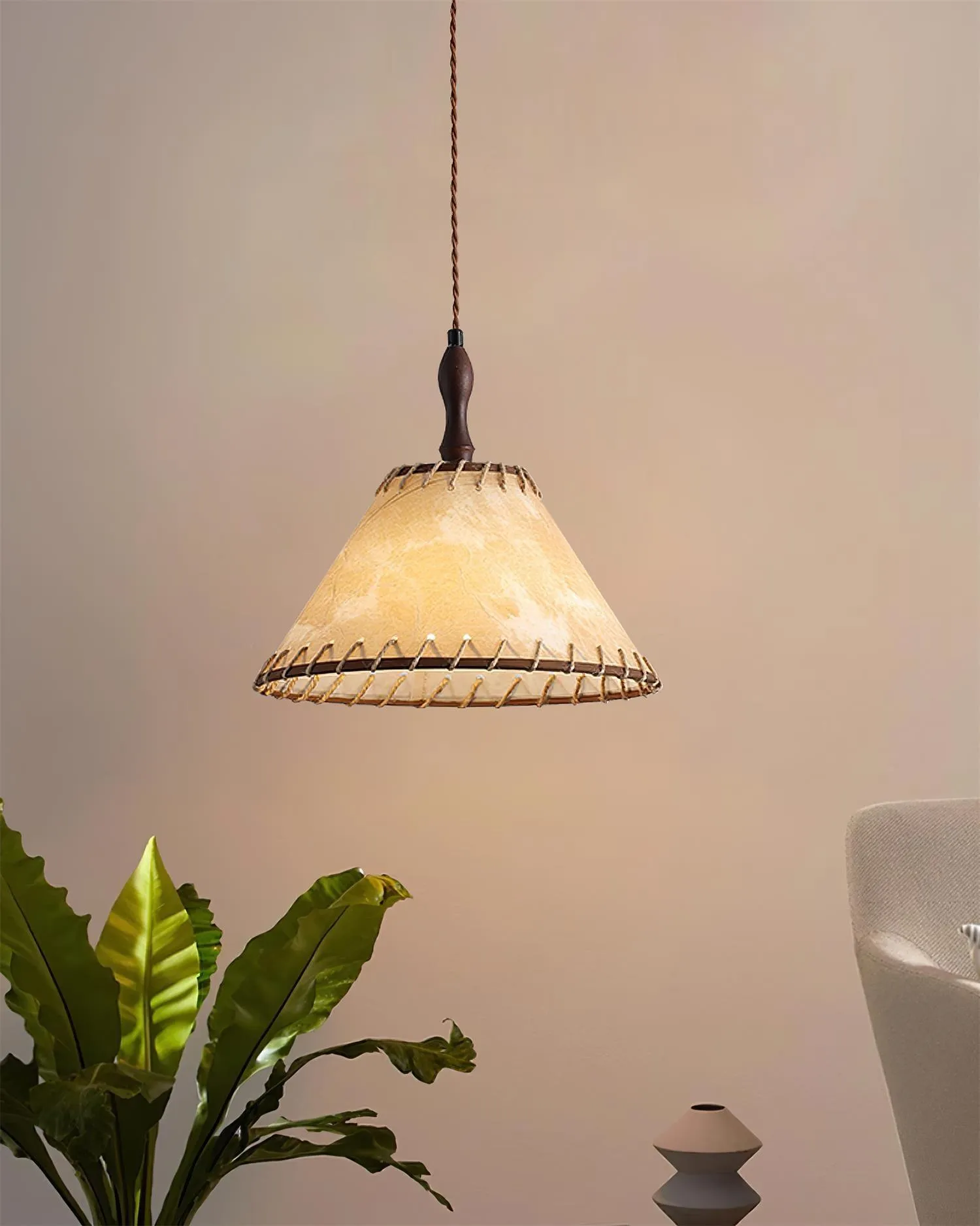 Kiko Fabric Pendant Lamp 11.8″- 10.2″
