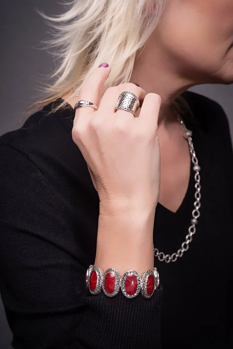 Kind Heart Bangle™ in Red Indonesian Coral