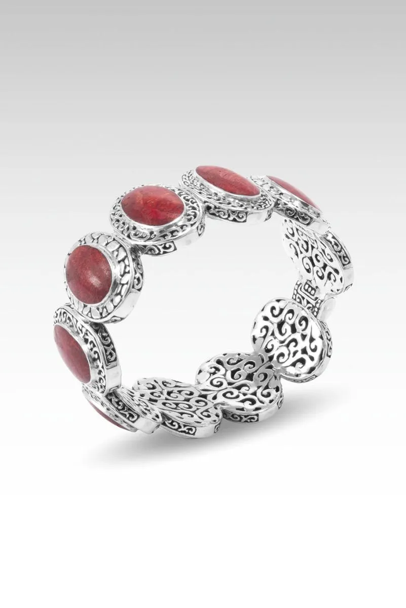 Kind Heart Bangle™ in Red Indonesian Coral