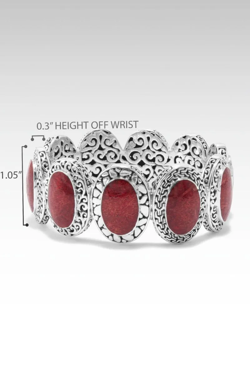 Kind Heart Bangle™ in Red Indonesian Coral