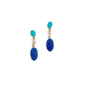 Lapis Lazuli Tiahna Earrings | Handcrafted Jewelry | From Chile