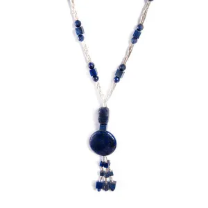 Lapis Lazuli Timta Necklace | Handcrafted Artisan Jewelry | From the Andes