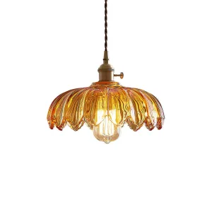 LED Japanese Style Creative Glass Pendant Light