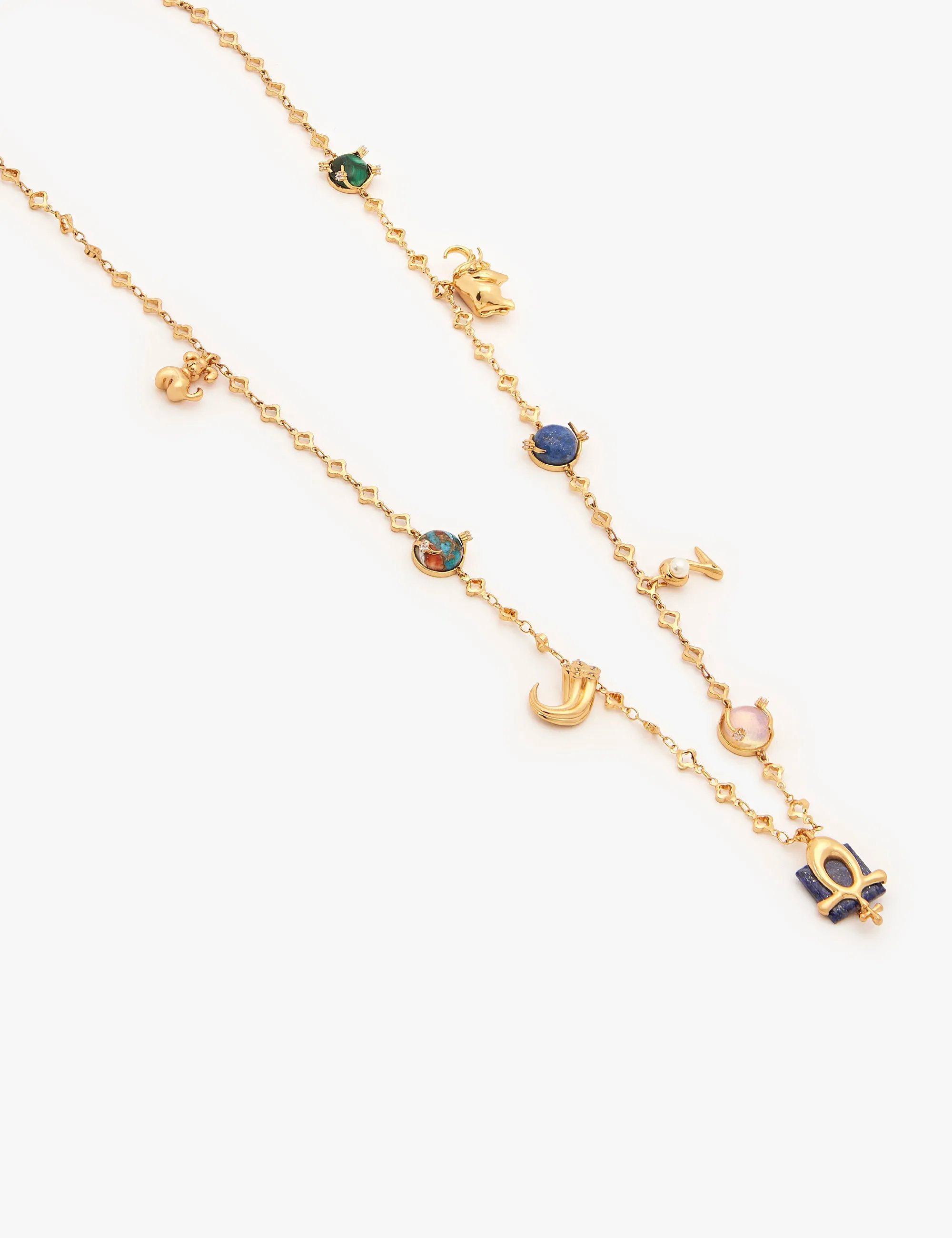 Libra Vintage Celestial Halo Necklace