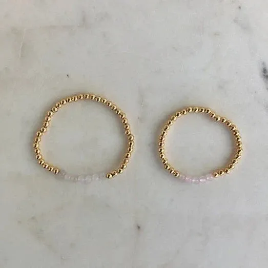 Mama   Mini Gemstone & Gold Bracelet