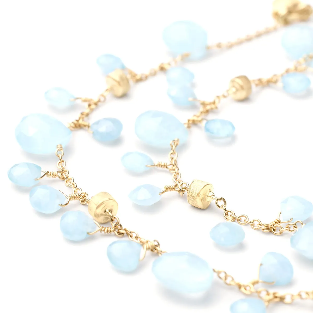 Marco Bicego Paradise Double Strand Aquamarine Bracelet