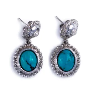 Merging Galaxies, Earrings, Sterling Silver