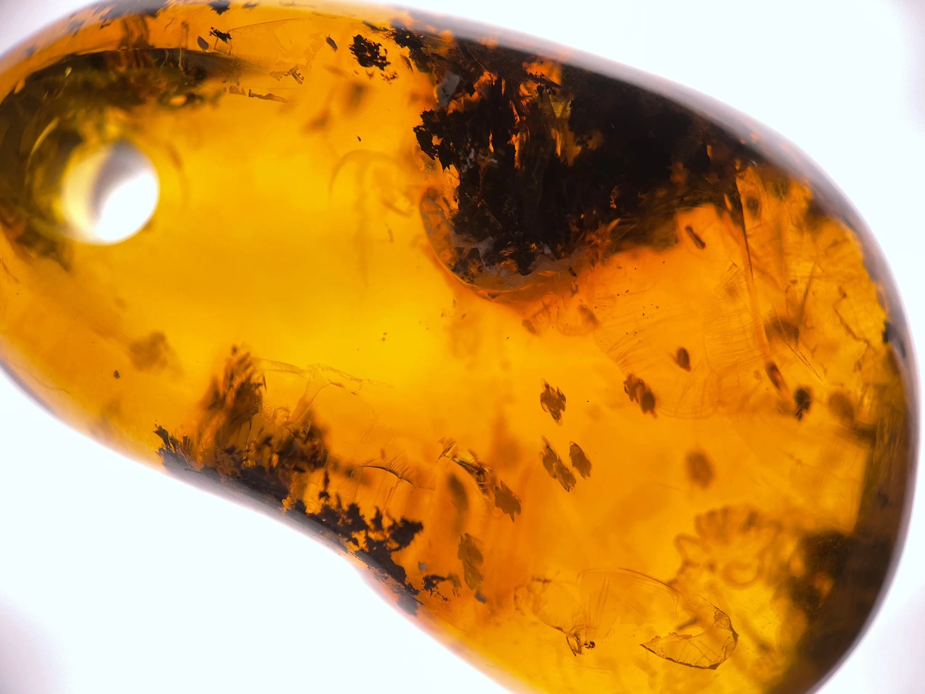 Mexican AMBER Crystal Pendant - Pendant Necklace, Handmade Jewelry, Healing Crystals and Stones, 48519