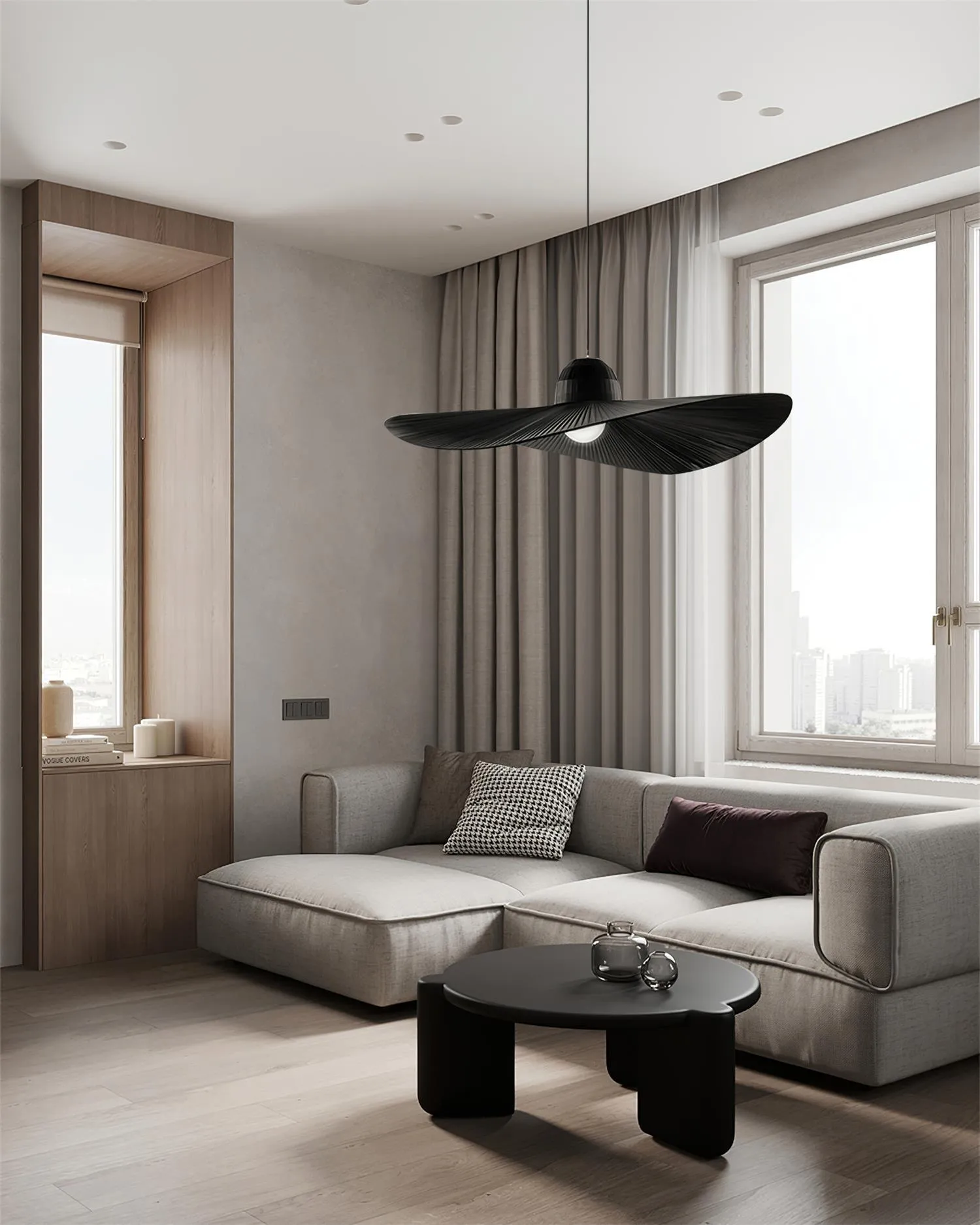 Moire Hat Pendant Lamp