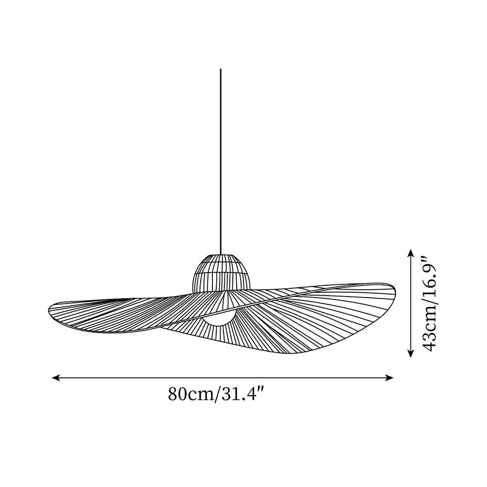 Moire Hat Pendant Lamp