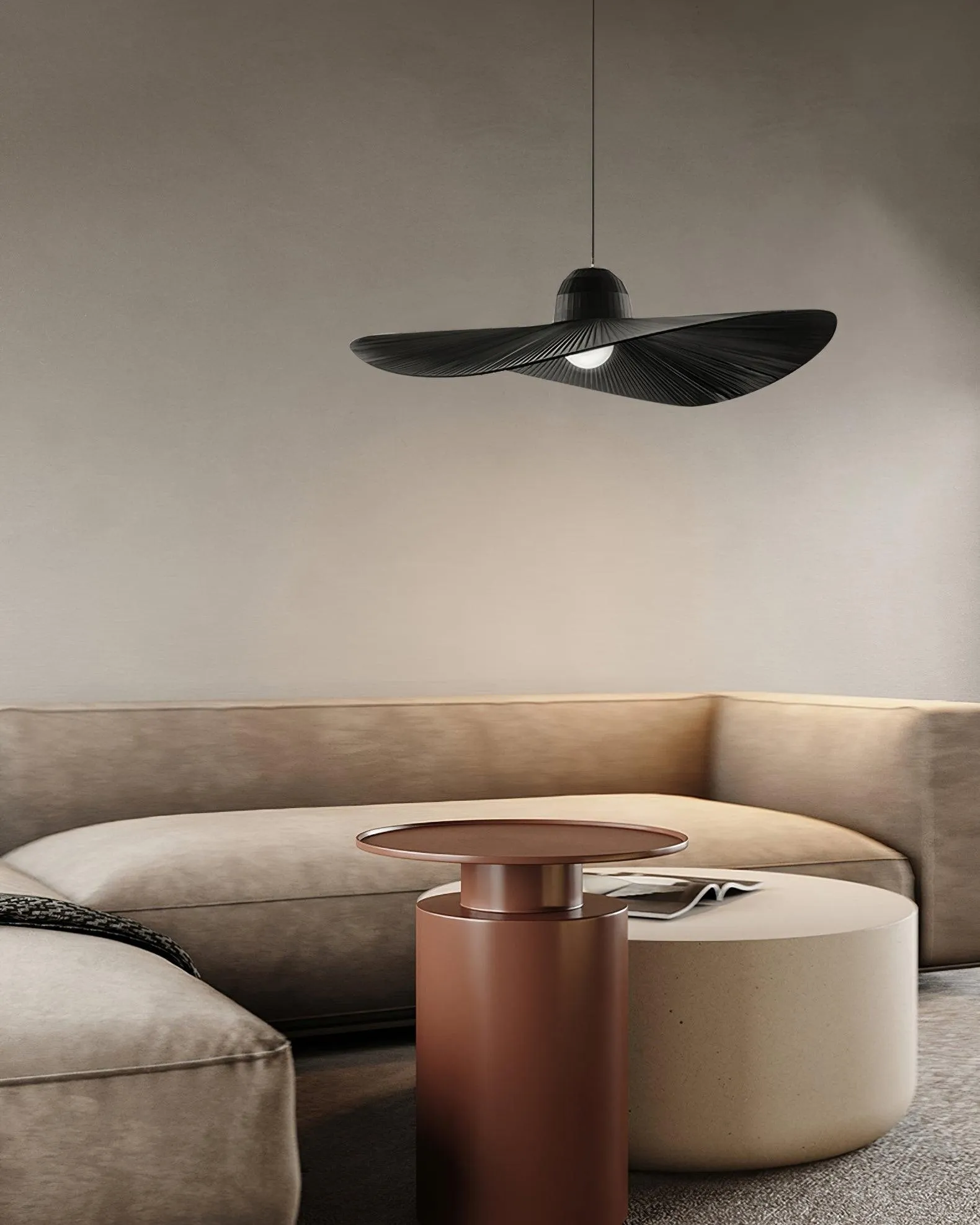 Moire Hat Pendant Lamp
