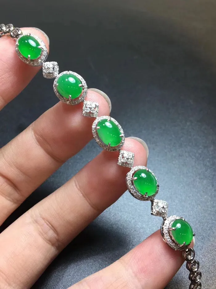 Natural Jade Bracelet Jadeite Bracelet NBT50