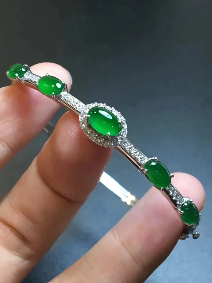 Natural Jade Bracelet Jadeite Bracelet NBT67