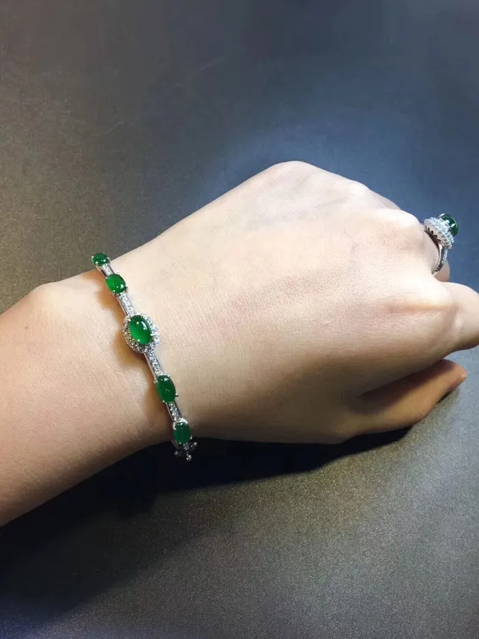 Natural Jade Bracelet Jadeite Bracelet NBT67