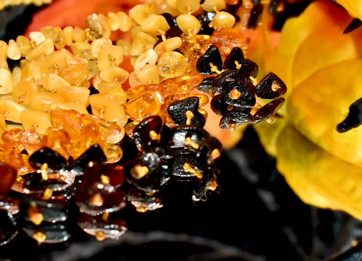 Ombre Amber Statement Necklace.