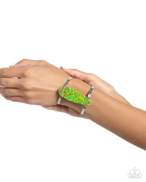 Paparazzi Bracelet ~ Spotted A Mile Away - Green