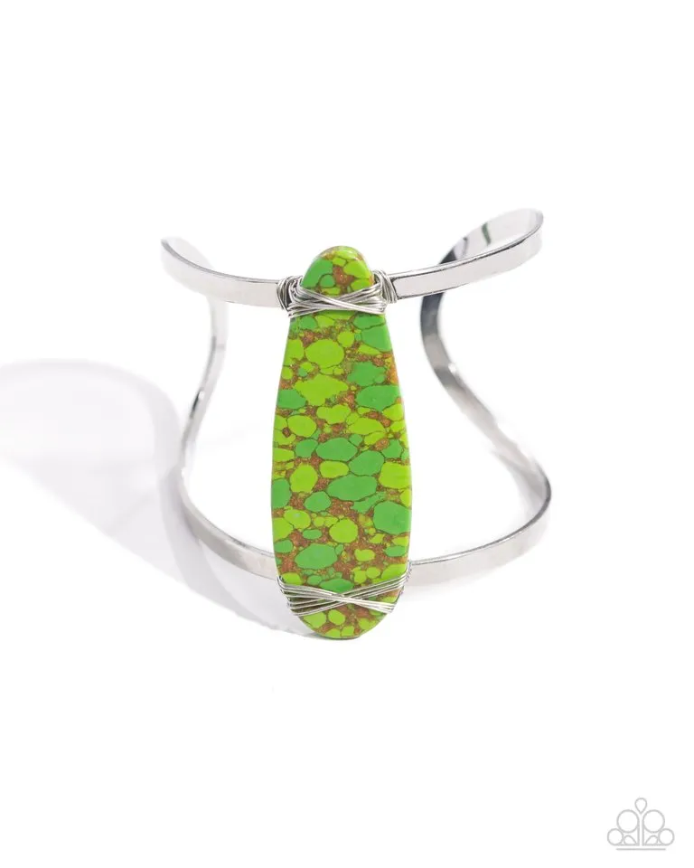Paparazzi Bracelet ~ Spotted A Mile Away - Green