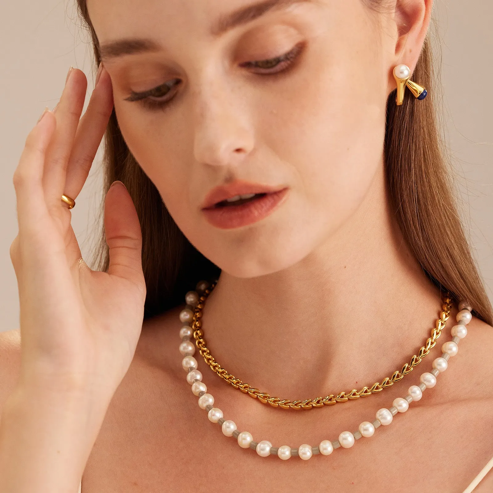 Pearl Beaded Necklace